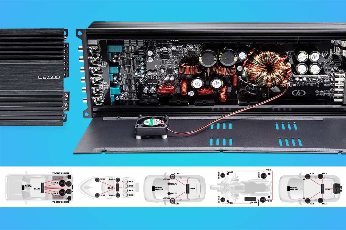 dt6.500 6 channel amplifier class d