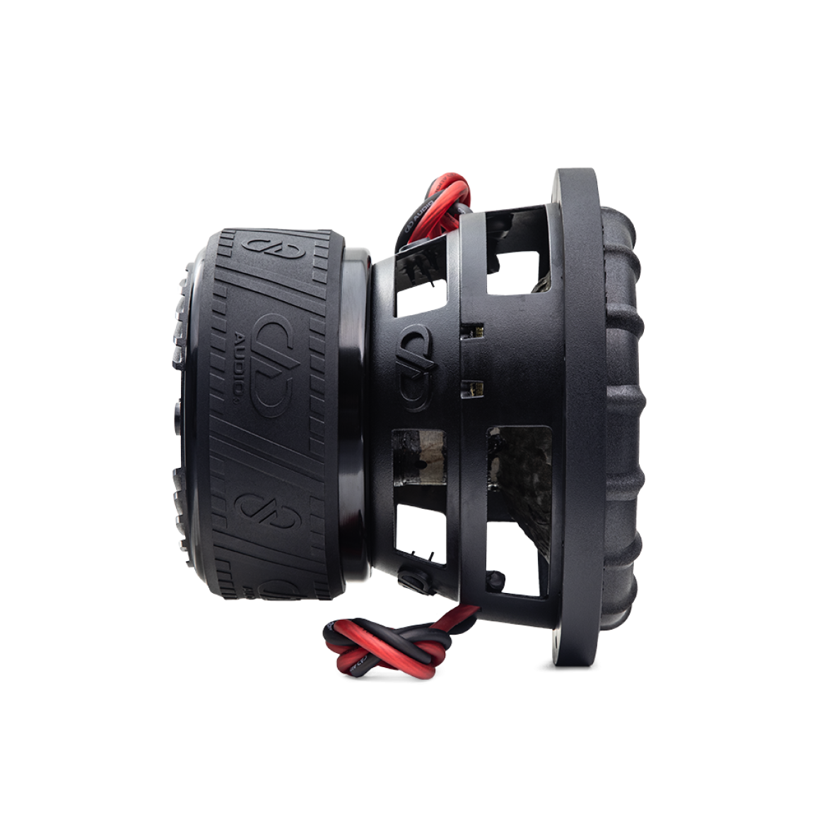 8 inch 2508 subwoofer angled right showing motor coil basket and surround