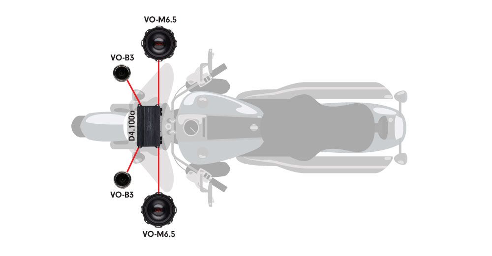 Superior Motorcycle audio upgrade - upper fairing