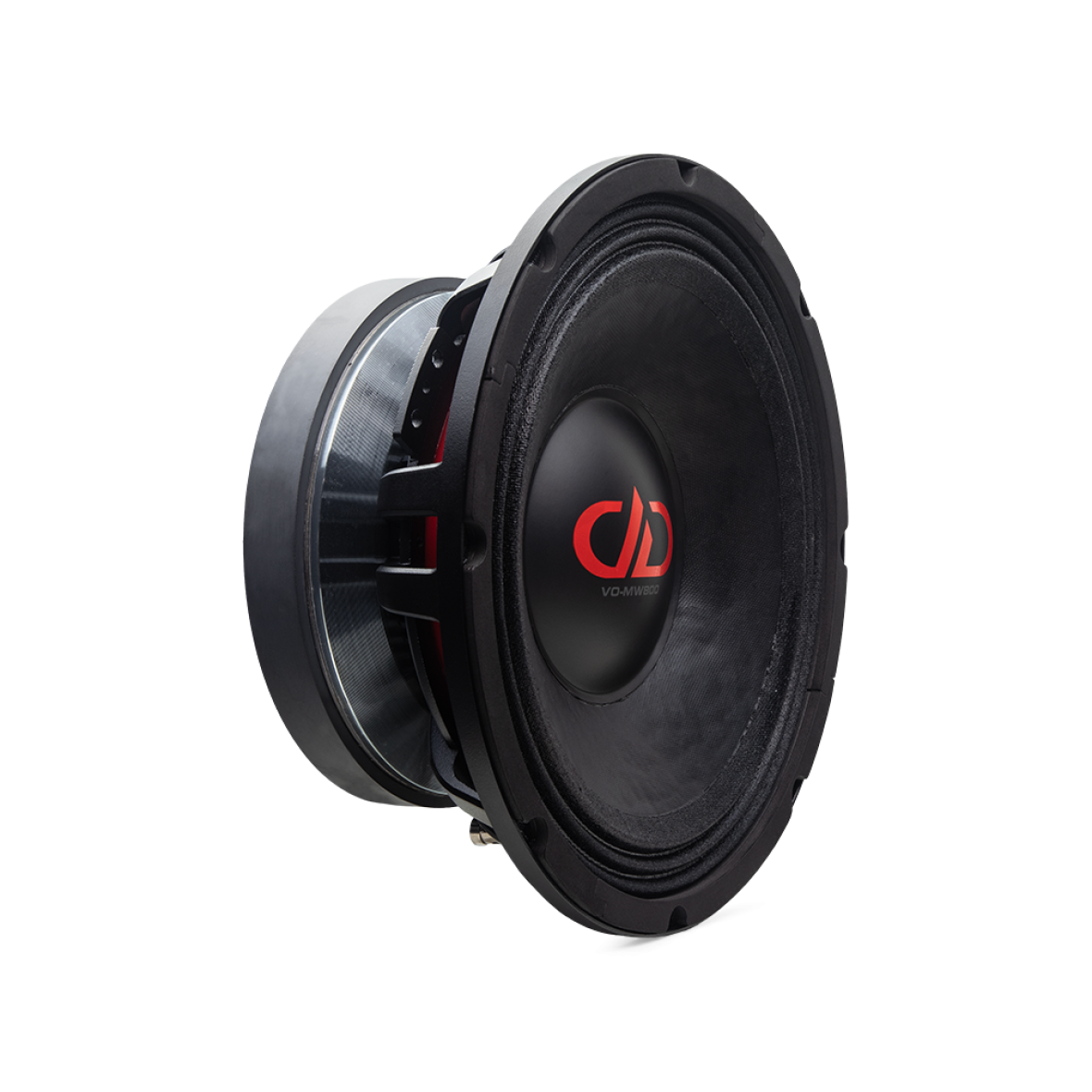 Photo of MW812 angled front to back to show cone, dustcap, part of basket and motor