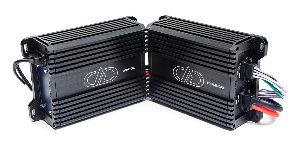 SX series waterproof rated amplifiers pair