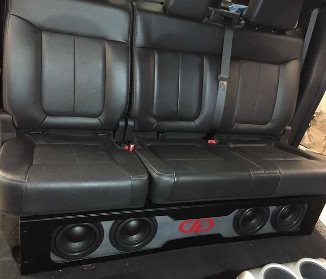 Photo of under seat enclosure with 506 subwoofers