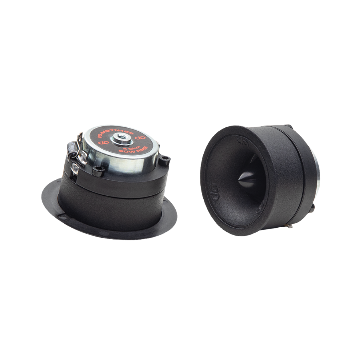 Photo of VO-MBTN125 pair - one bottom to top, the other front left, both featuring motor