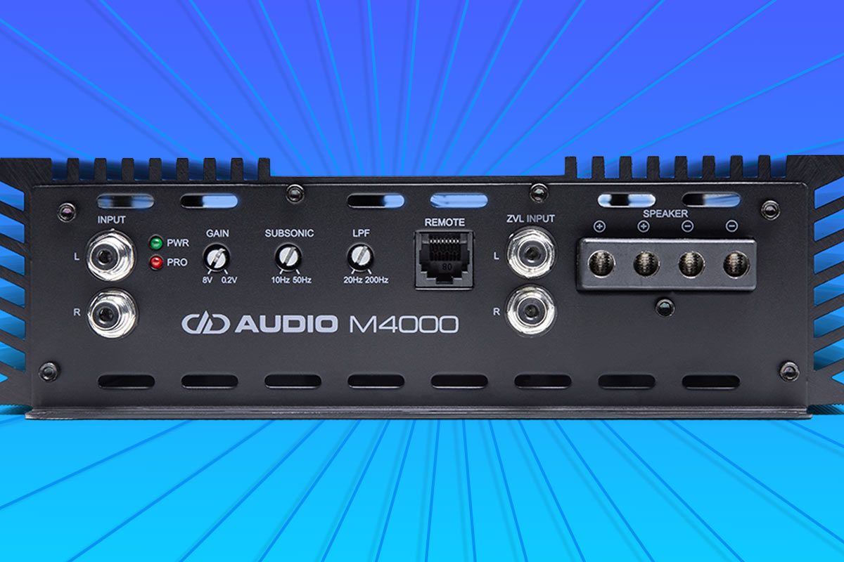 car amplifier buying guide cover photo with M8000 amplifier