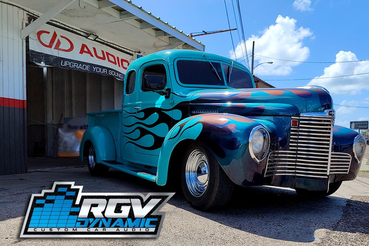 RGV Cover - Shows a Truck Coming Out of Shop Bay, with RGV Dynamic Custom Audio Logo