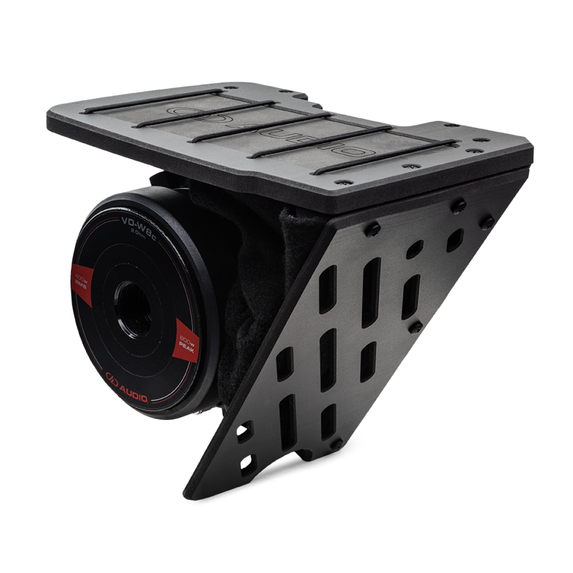 Photo of HD8-SBKa showing kit with speaker (not included) showing the guard panels