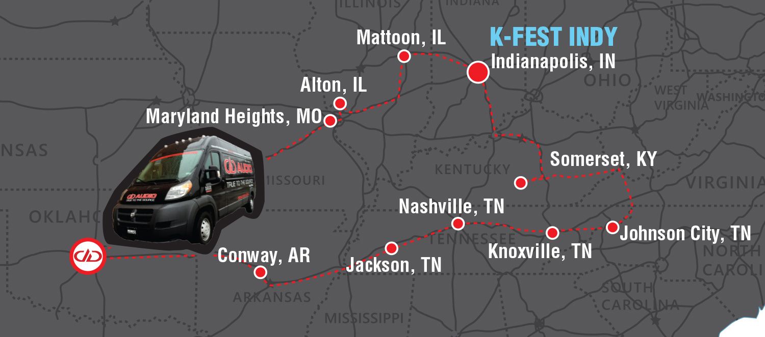 The DD Work Van is on the Road to K-Fest Indy! - cover
