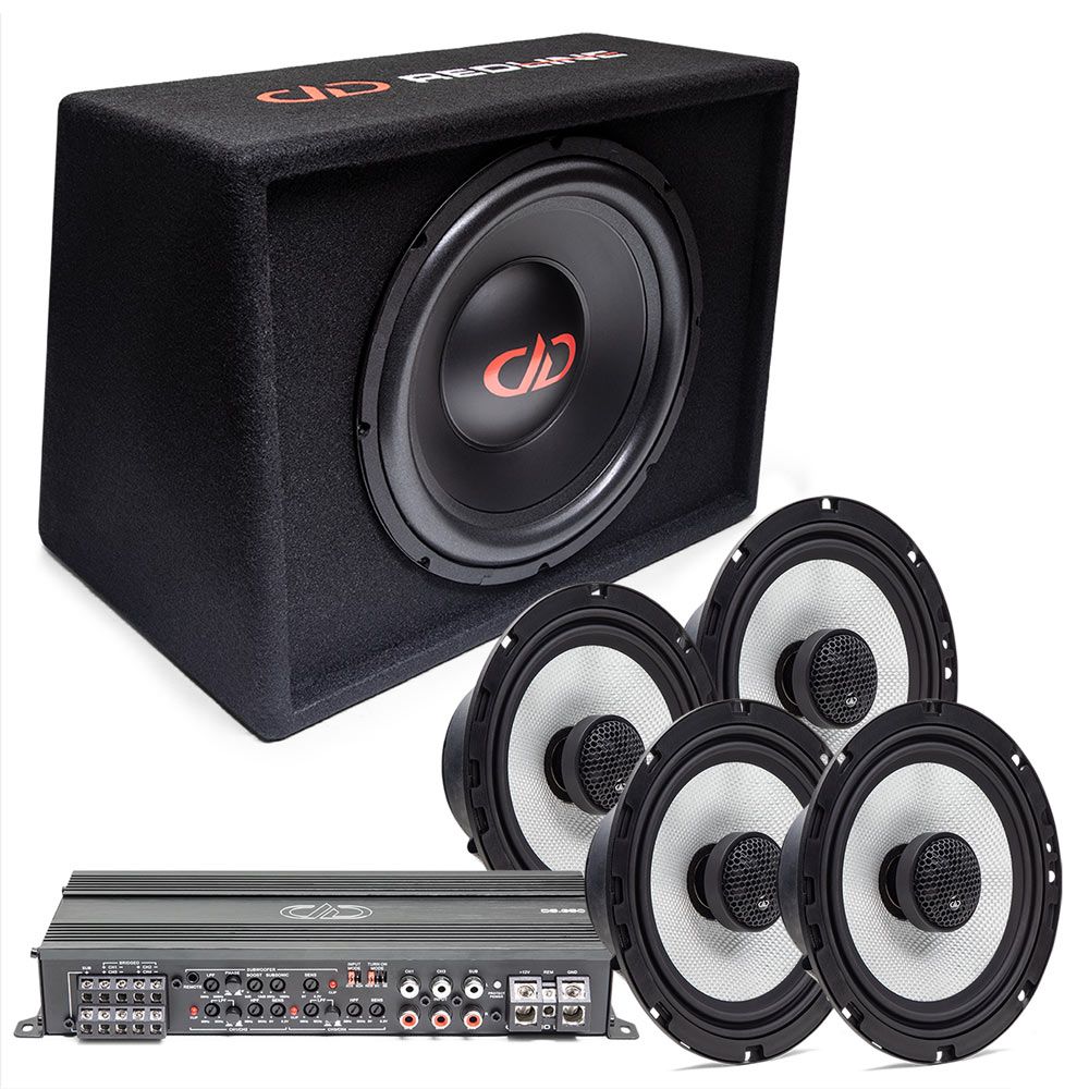 DD Audio gift guide package bundles speakers, multi channel amp and enclosure