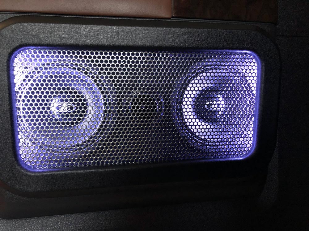 Mids and Tweeters with Custom Grill and Purple LED