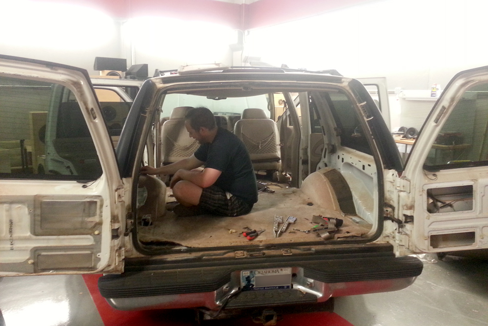 Photo of Aaron Stripping Kong's Interior
