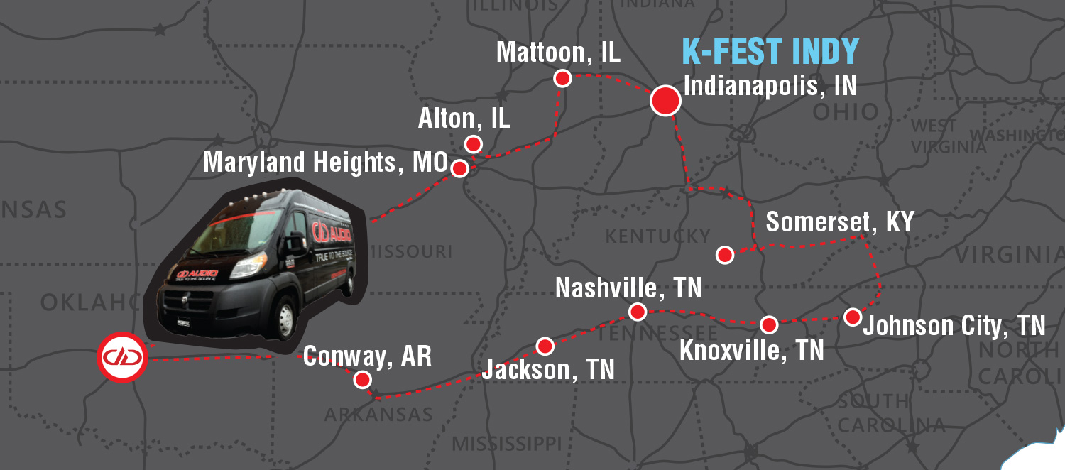 The DD Work Van is on the Road to K-Fest Indy! - cover