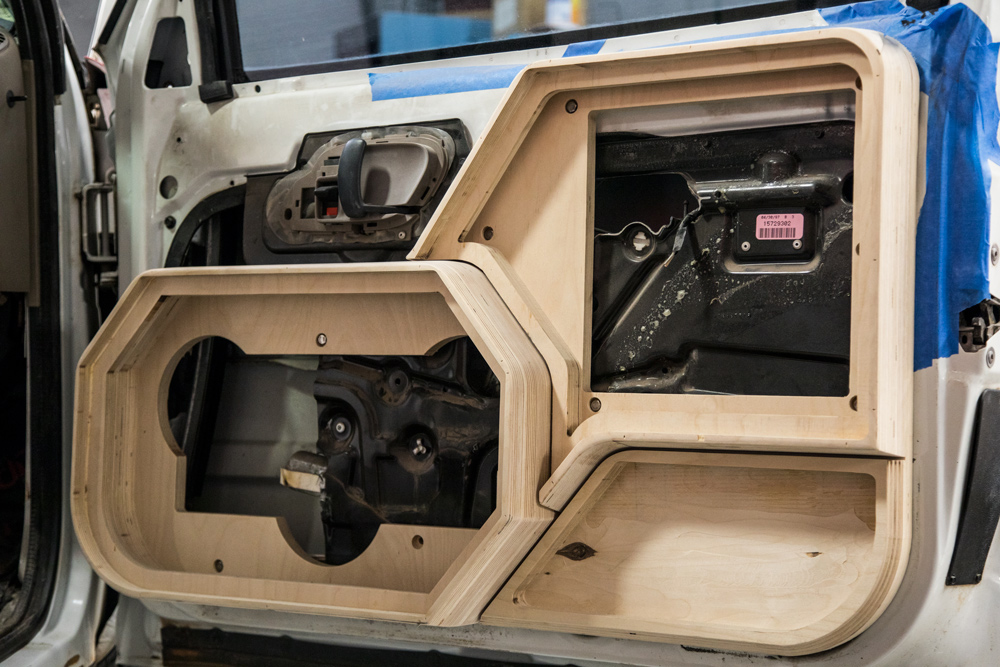 Photo Two of Door Enclosure Being Built
