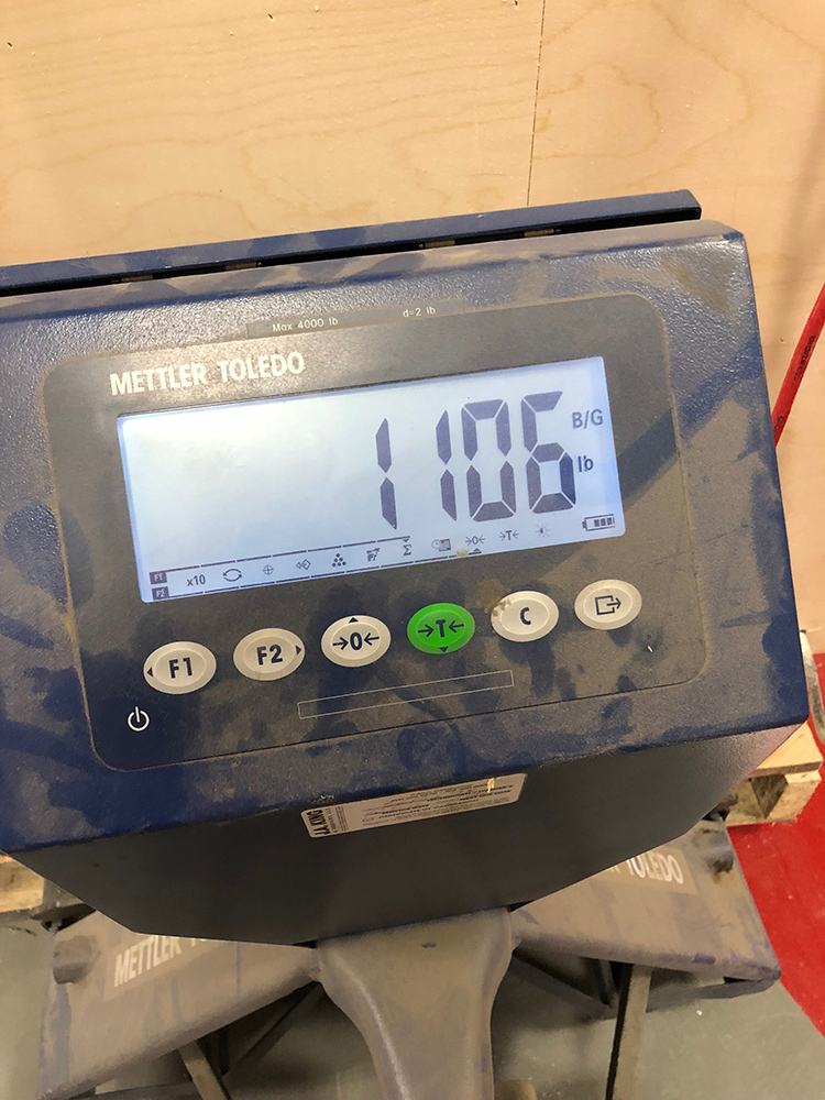 Photo Showing Box Weight