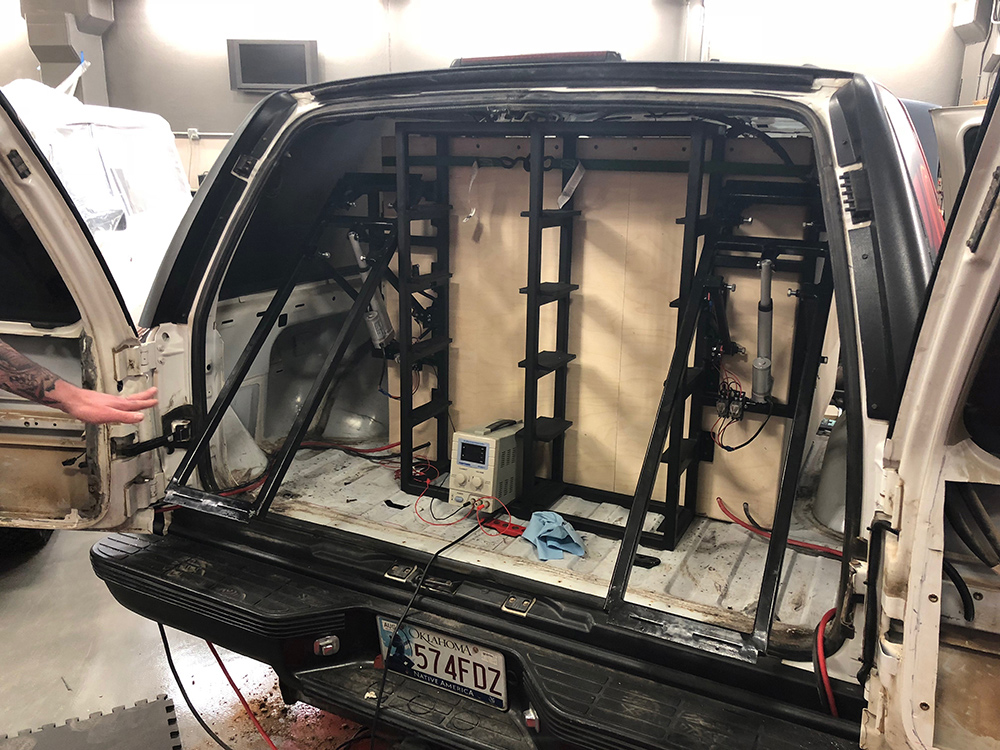 Photo One of Amp Rack Install