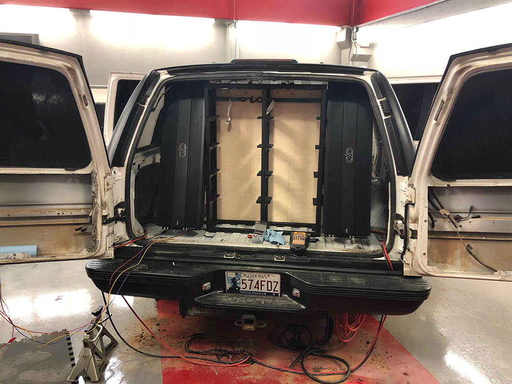 Photo Two of Amp Rack Install