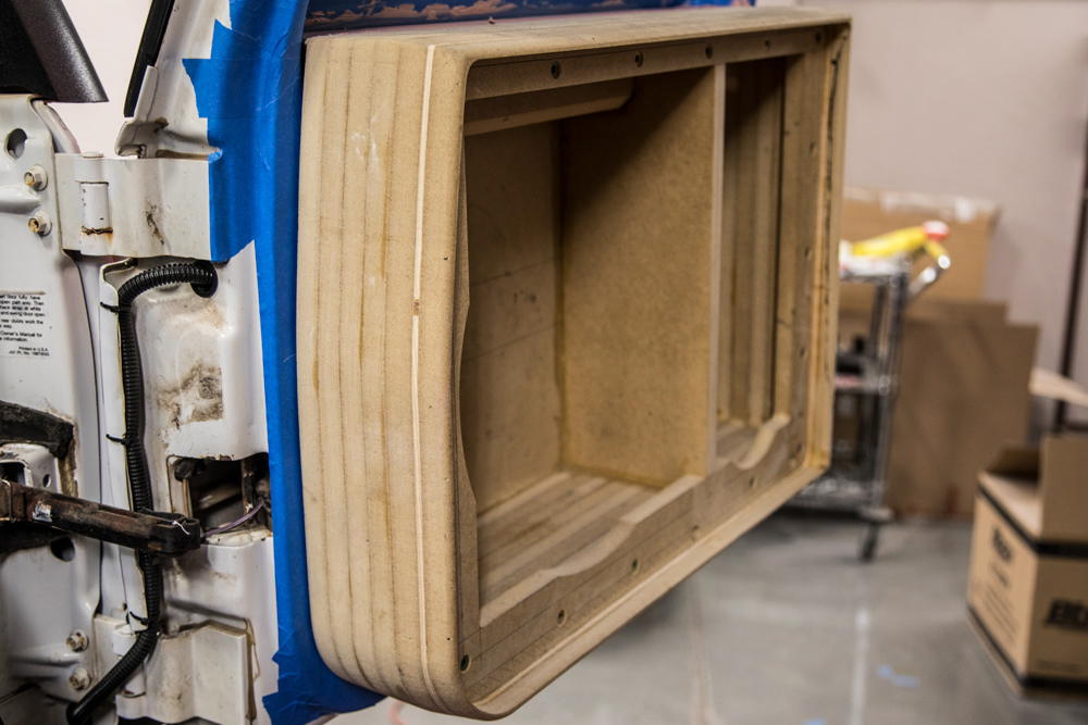 Photo Four of Door Enclosure Being Built