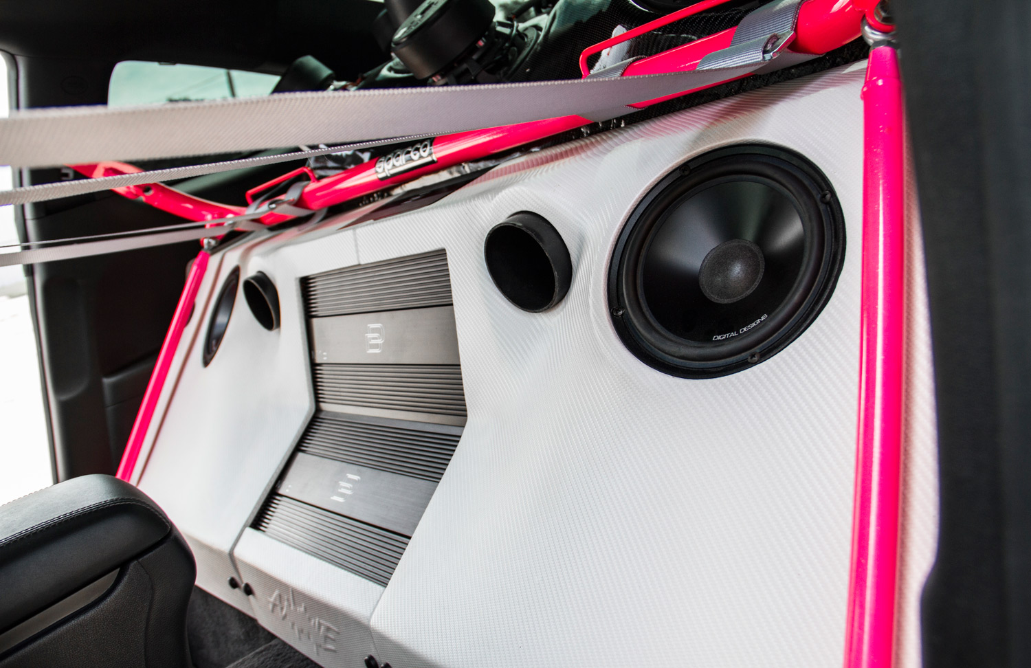 Custom Build - Backseat of Hyundai with Amplifiers