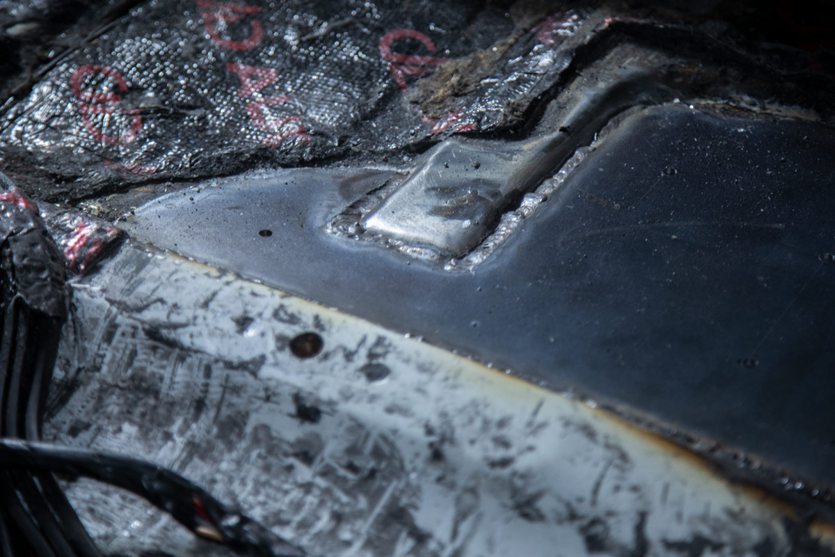Photo Three of Truck Stripped with Wiring and Deadening