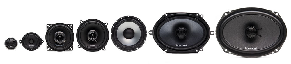 Image showing gradual increase in size of speakers