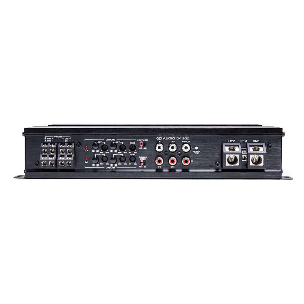 D4.200 4ch Amplifier control panel view