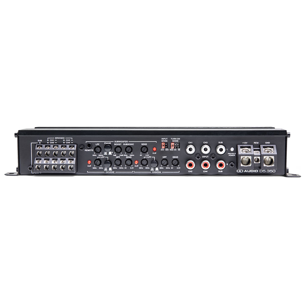 D5.3500 5ch Amplifier control panel view