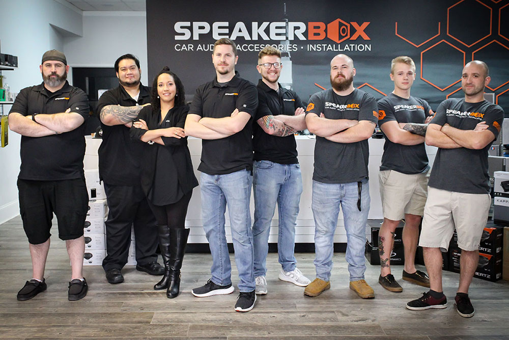 Dealer Spotlight - Speakerbox - Photo of Staff Outside the Store