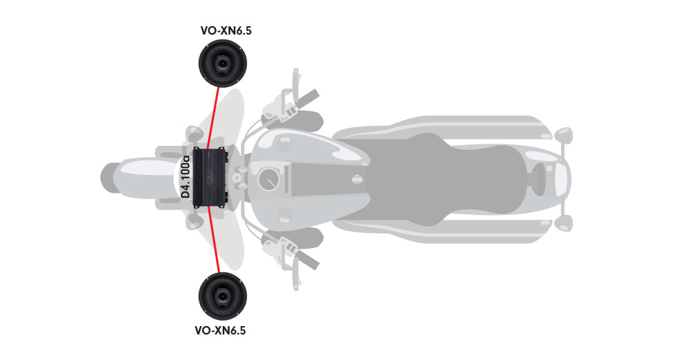Superior Motorcycle audio upgrade - upper fairing