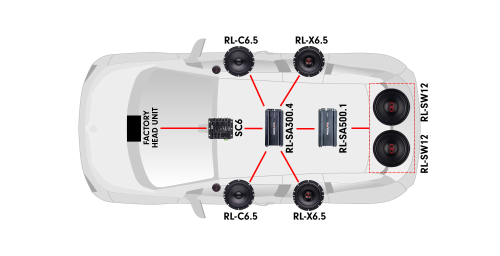 DD AUDIO redline series product suggested oem upgrade products