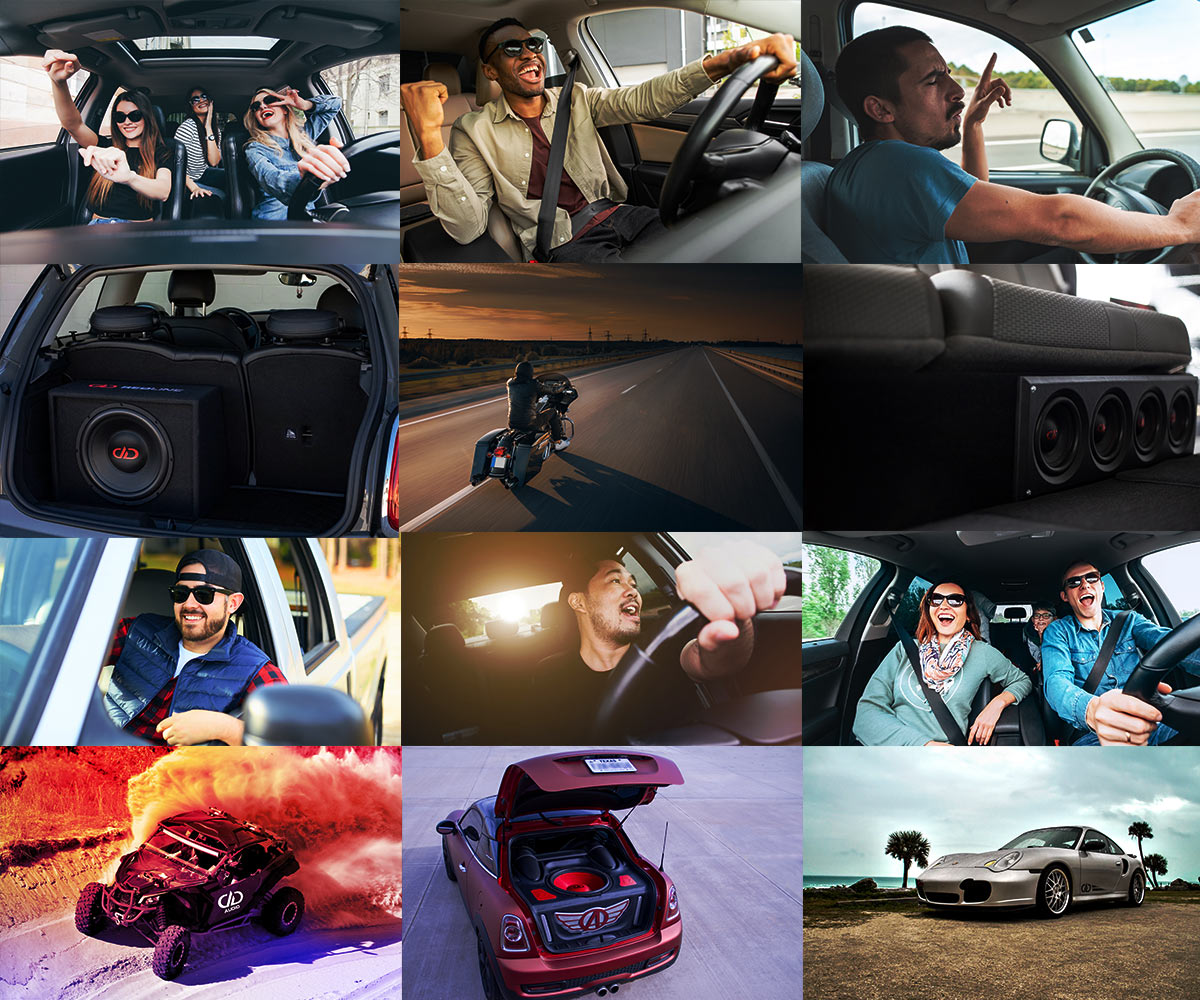 car audio gift guide collage