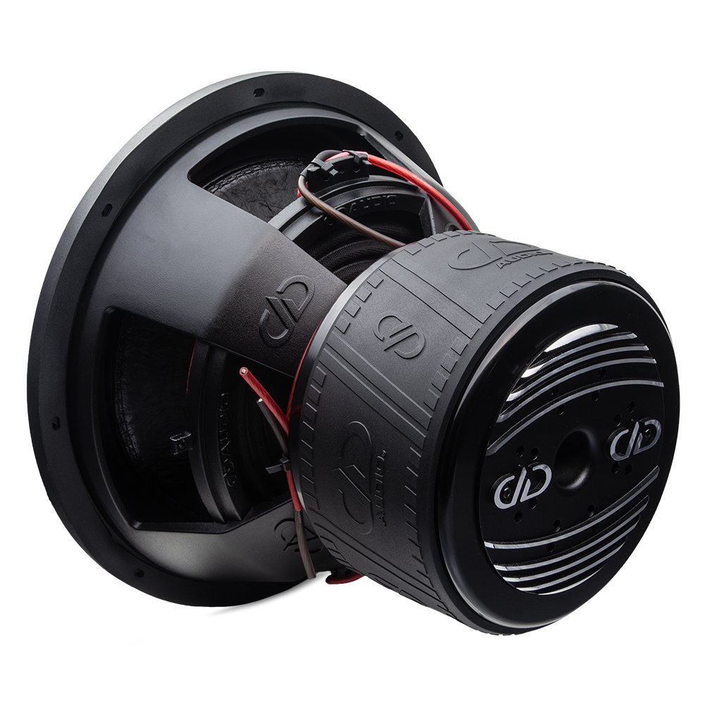 15 inch 815f subwoofer angled back showing motor basket and cone