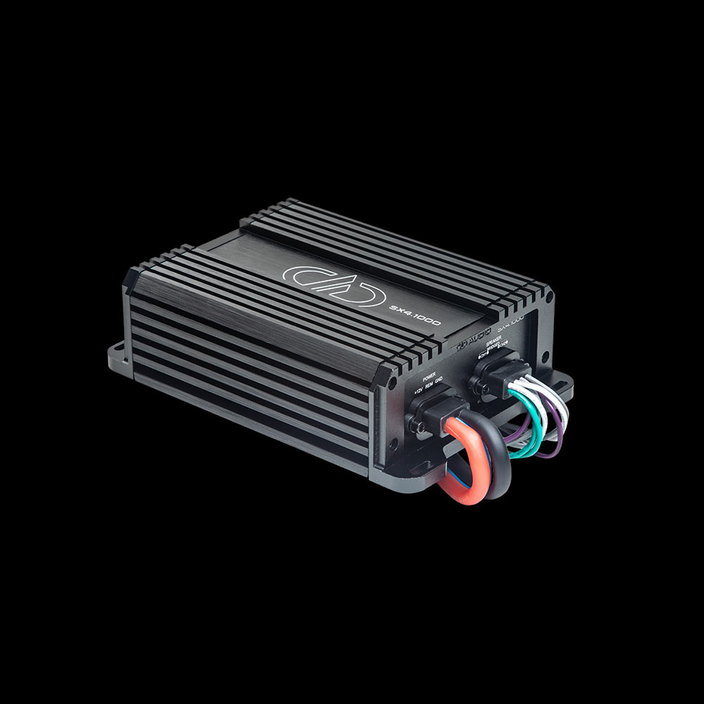 Photo of SX4.1000 angled back to the left showing side, top plate, and controls side panel
