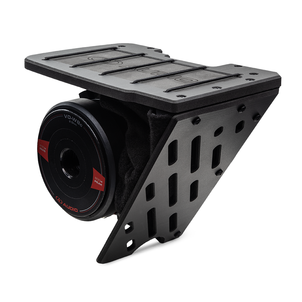 Photo of HD8-SBKa showing kit with speaker (not included) showing the guard panels