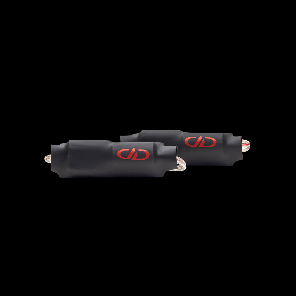 Photo of TXHOHP18 Tweeter Crossovers - showing a pair side by side with the DD AUDIO logo visible