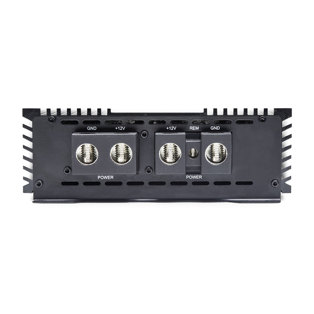 Photo of SS9000 showing close up of end panel with power connection points