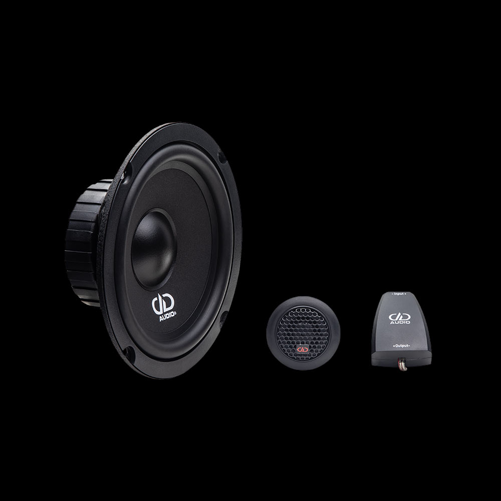 Photo of B Component Set showing the midrange, tweeter and crossover together
