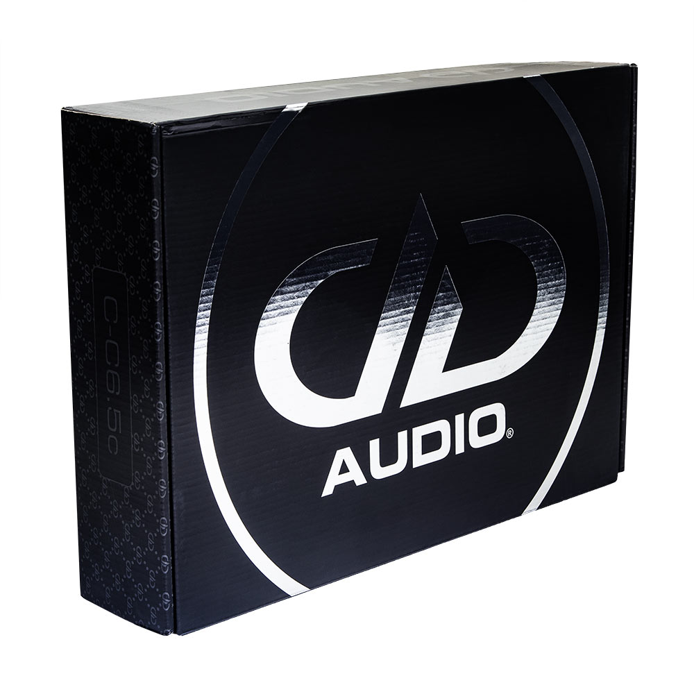 Photo of full C Series component set's ornate box, closed, angled slightly showing the DD logo