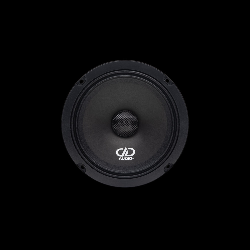 Photo of VO-M106 facing front to show cone with DD Logo print