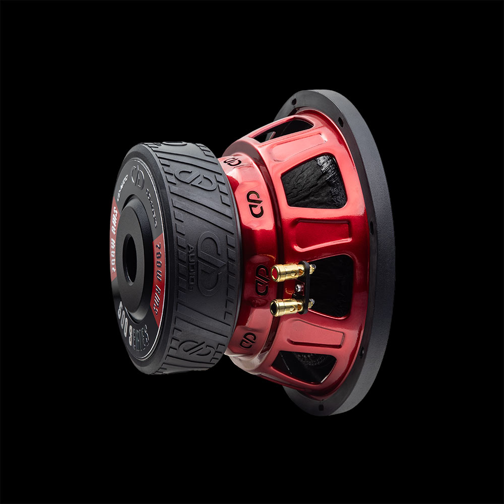 Photo of the limited 510E-SE (Special Edition) angled back to front to show motor, boot, candy apple red basket, and gold push connectors