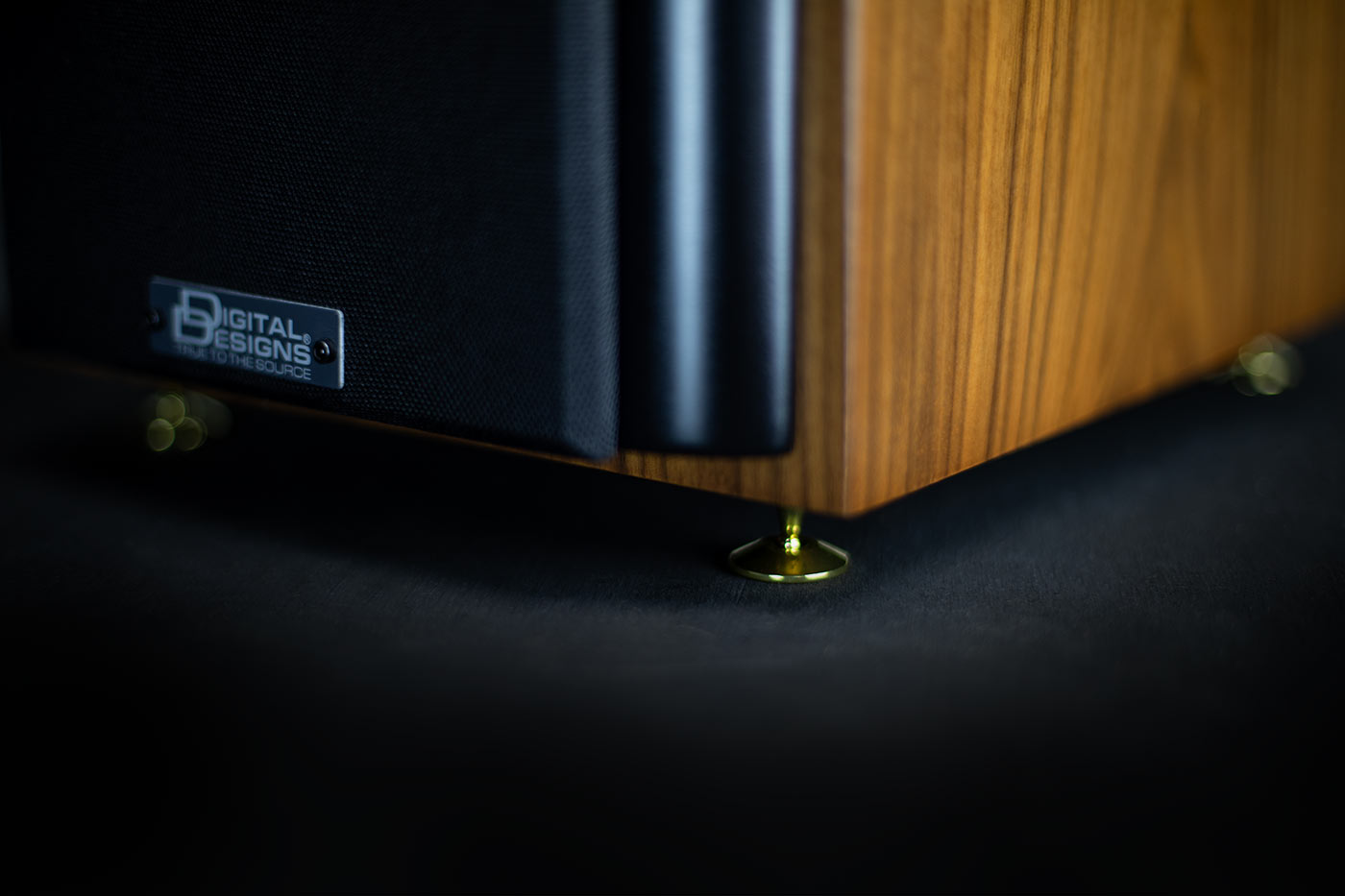 Stylized close-up of woofer shorting ring
