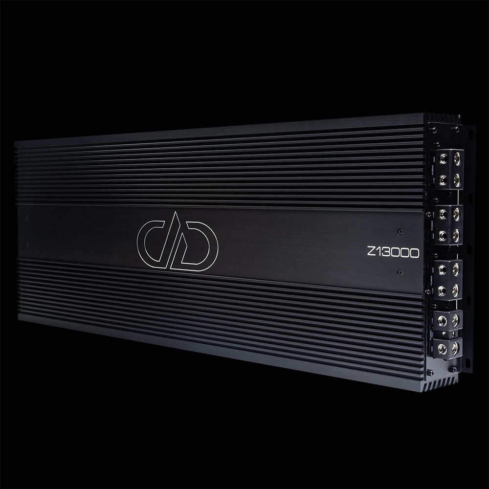 Photo of Z13000 angled to show full top plate with logo and model number as well as connection side panel