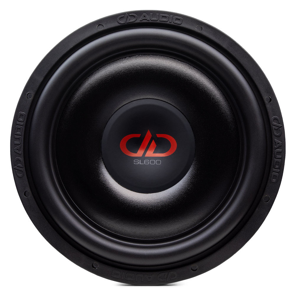 Photo showing SL612 facing front to show cone, surround, dustcap and DD logo