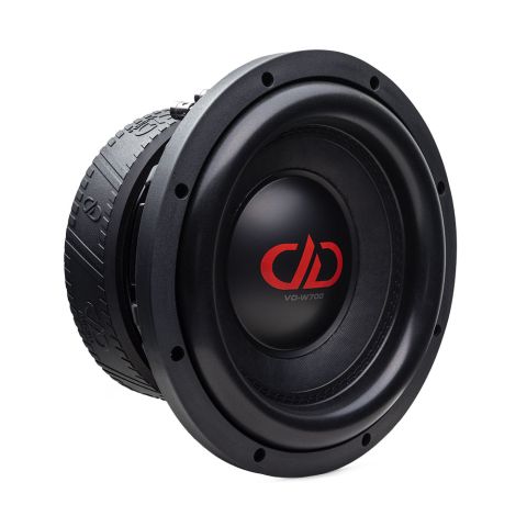 Photo of VO-W710 angled right to show part of motor, surround, dustcap and cone