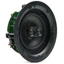 Photo of IW-65 facing front angled right to show cone, tweeters, and part of circuit backing