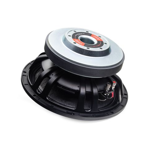Photo of MW812 angled bottom to top to show ferrite motor and basket