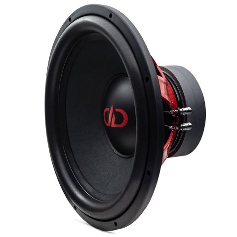 Photo of RL-PSW15 - 15 Inch Power Tuned - REDLINE - Subwoofer - Front Angled Right Showing Motor