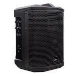 Photo of rager-wpa-3.1 Wireless Pro Audio speaker shot front angled to show most of the speaker grill and part of the controls on side