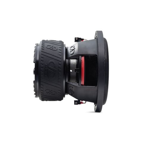8 inch 600 series subwoofer angled right showing motor coil basket and surround