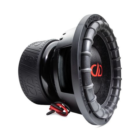 9912c - 12 Inch 9900 Series Subwoofer - Photo angled right to show left, including dustcap, surround, basket, and motor boot with DD AUDIO trademark adorning.