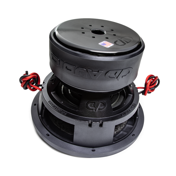 12 inch 9500 series subwoofer angled top to the bottom showing motor basket and cone