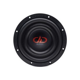 8 inch SL Slim Series Subwoofer front view of logo, dust cap cone and surround